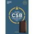 CSB Super Giant Print Reference Bible, Black/Brown LeatherTouch