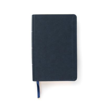 CSB Single-Column Compact Bible, Navy LeatherTouch