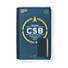 CSB Single-Column Compact Bible, Navy LeatherTouch