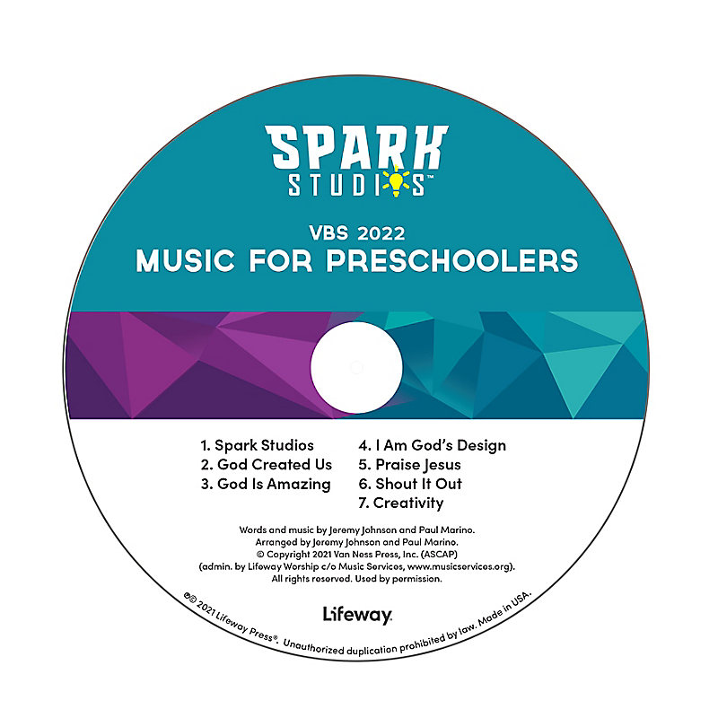 VBS 2022 Music for Preschoolers CD Pkg 5