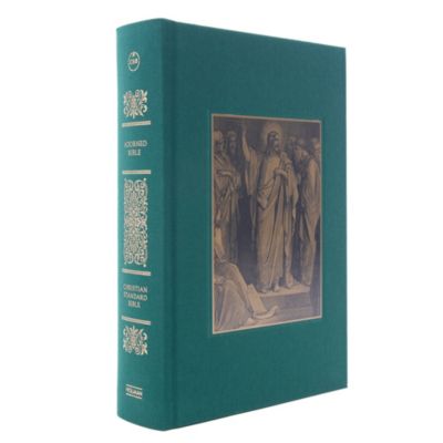 CSB Adorned Bible, Forest Cloth-Over-Board