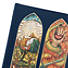 CSB Notetaking Bible, Stained Glass Edition, Sapphire Cloth-Over-Board