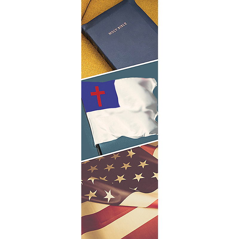 Pledges - Bible and Flag Bookmark (Pkg 25) Inspirational