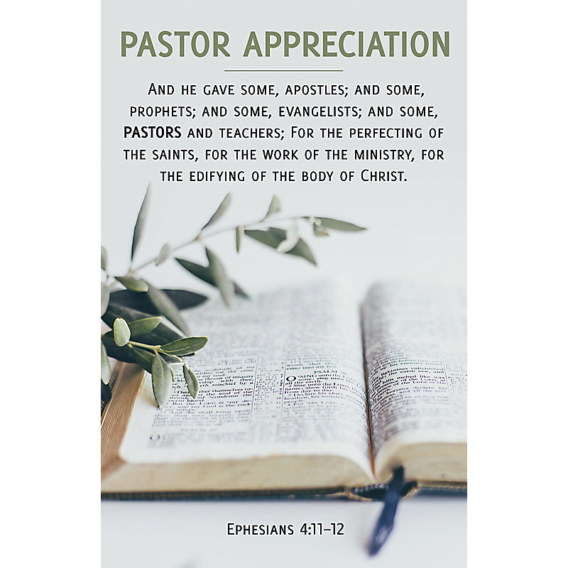 And He Gave  Bulletin (Pkg 100) Pastor Appreciation