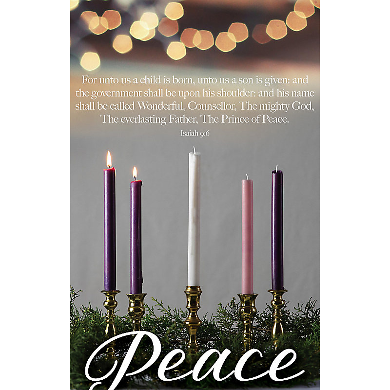 Peace  Bulletin (Pkg 100) Advent