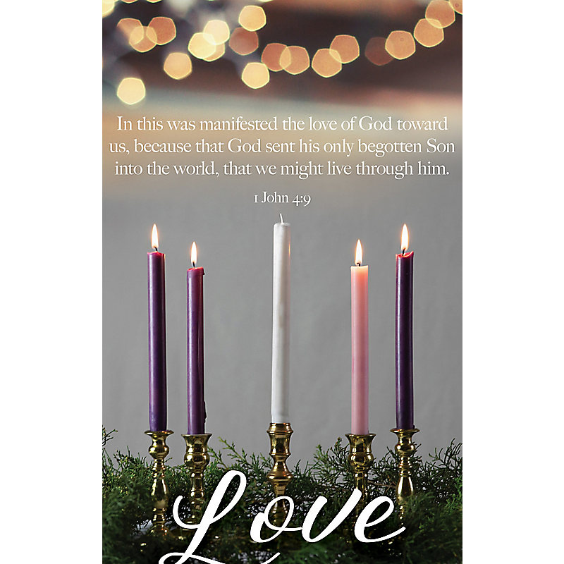 Love  Bulletin (Pkg 100) Advent