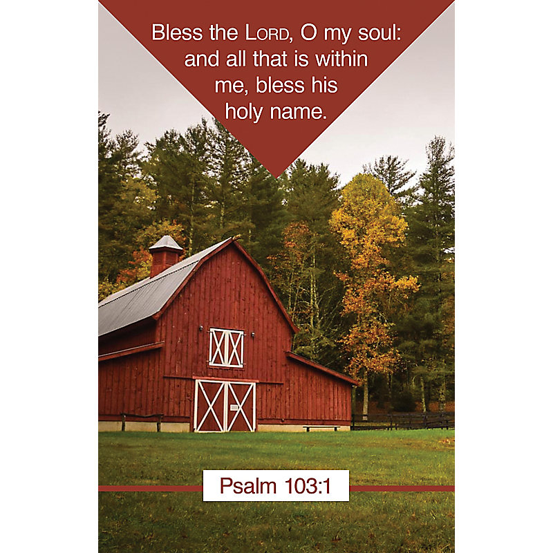 Bless the Lord  Bulletin (Pkg 100) General Worship