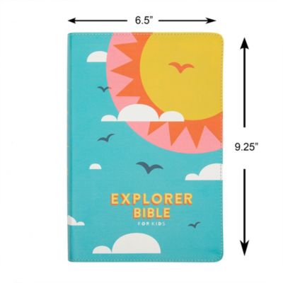CSB Explorer Bible for Kids, Hello Sunshine LeatherTouch, Indexed