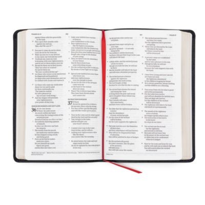 CSB Thinline Bible, Black Genuine Leather
