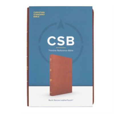 CSB Thinline Reference Bible, Burnt Sienna LeatherTouch
