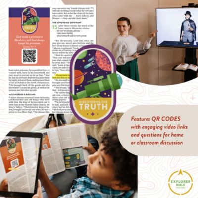 CSB Explorer Bible for Kids, Lavender Compass LeatherTouch