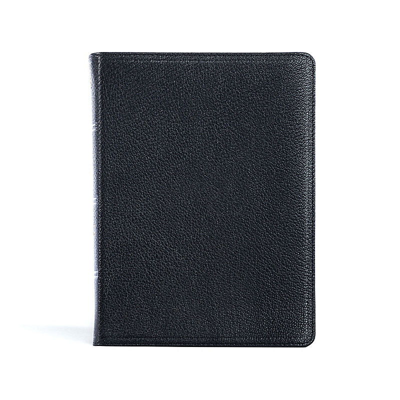 CSB Pastor's Bible, Verse-by-Verse Edition, Holman Handcrafted Collection, Black Premium Goatskin