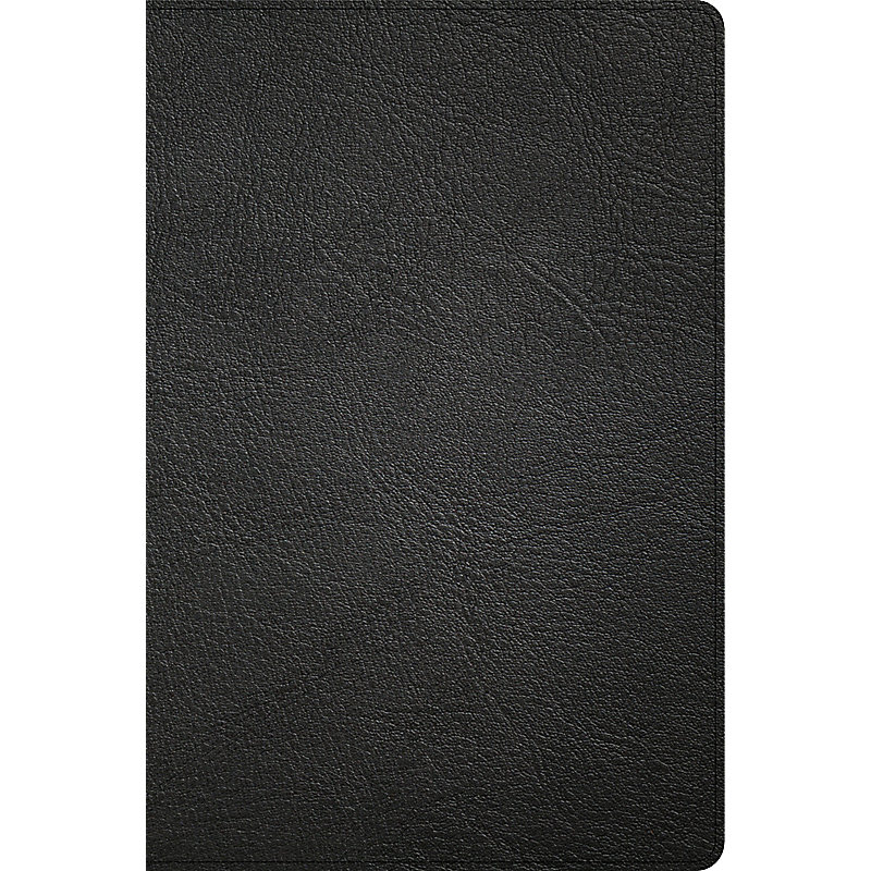CSB Large Print Thinline Bible, Holman Handcrafted Collection, Black Premium Goatskin
