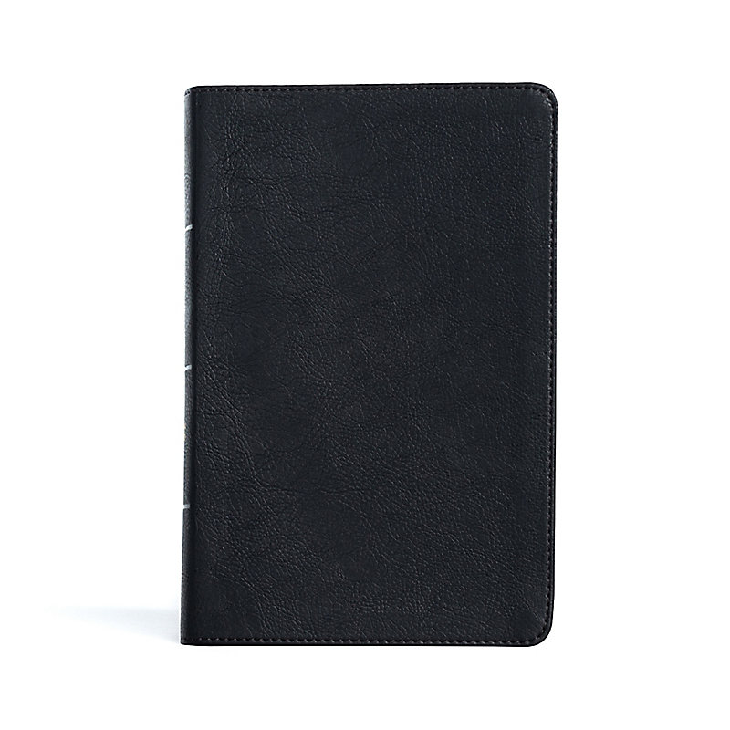 CSB Large Print Personal Size Reference Bible, Black LeatherTouch, Indexed