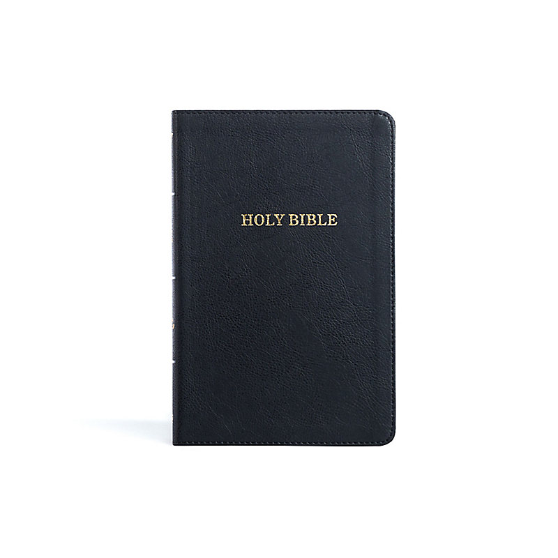 KJV Thinline Bible, Black LeatherTouch