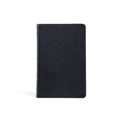 KJV Thinline Bible, Black Genuine Leather