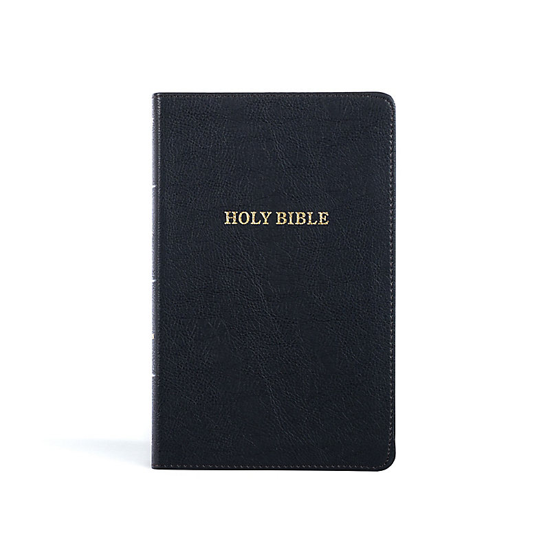 KJV Thinline Reference Bible, Black LeatherTouch