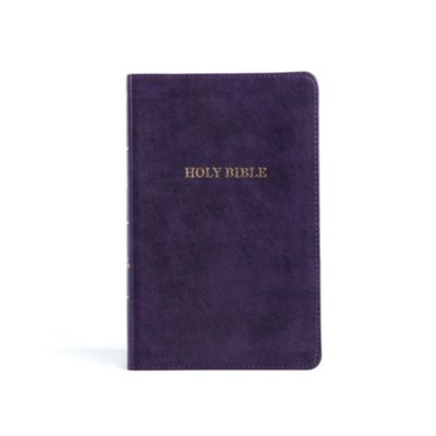 KJV Thinline Reference Bible, Purple LeatherTouch