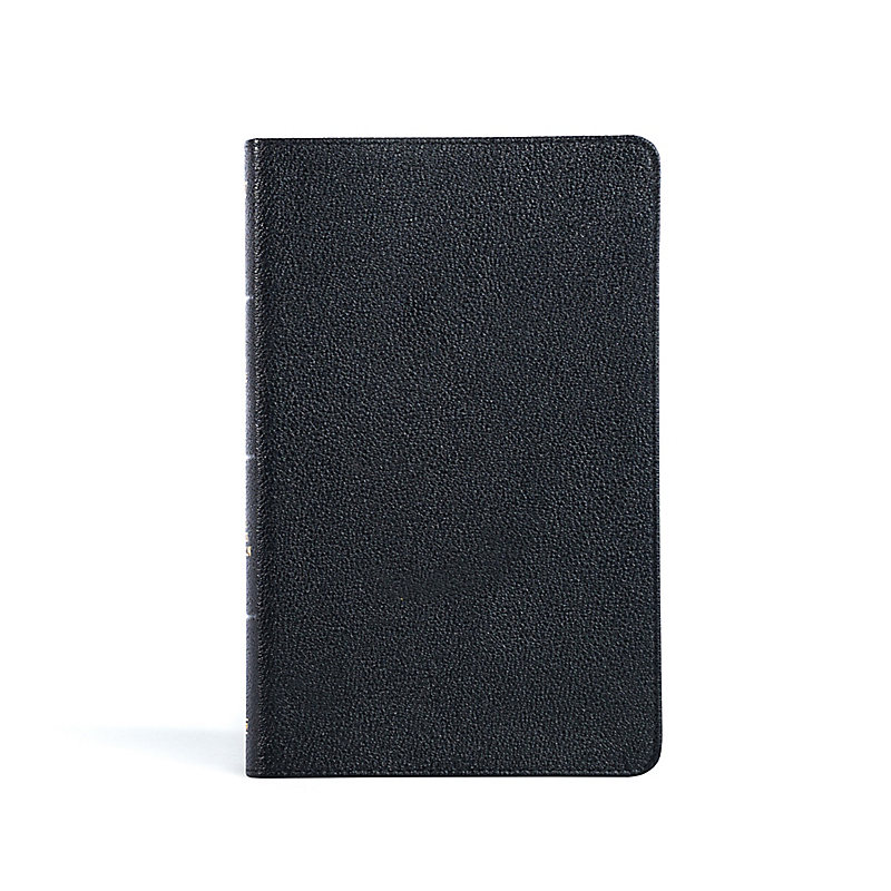 KJV Thinline Reference Bible, Black Genuine Leather