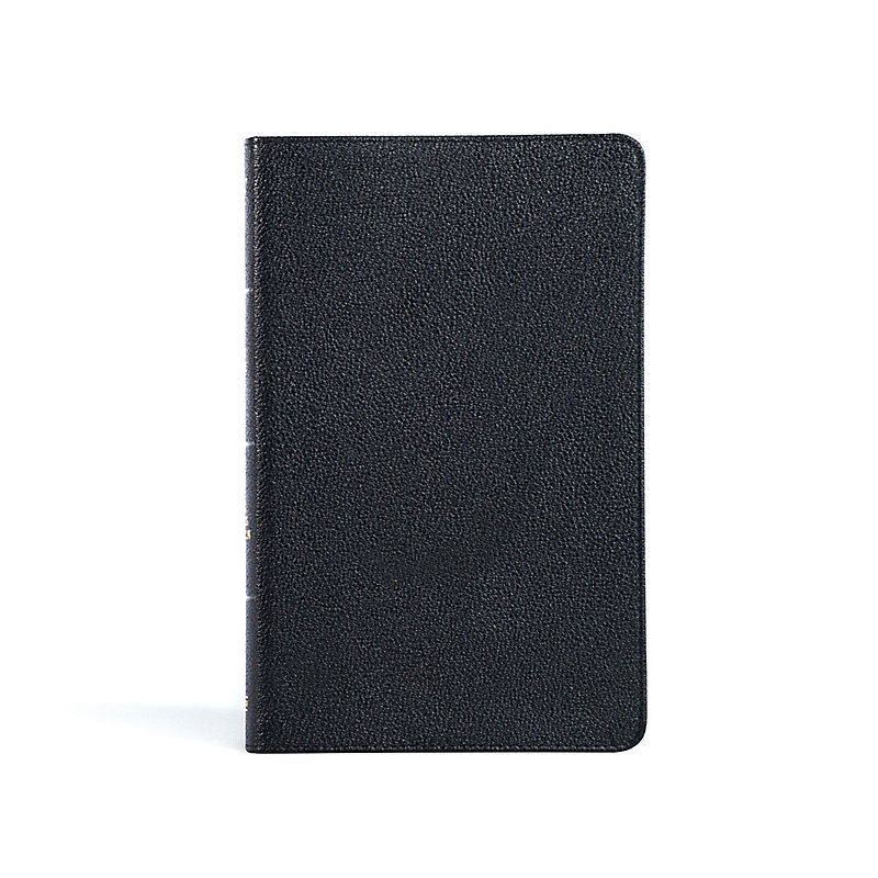 KJV Thinline Reference Bible, Black Genuine Leather, Indexed