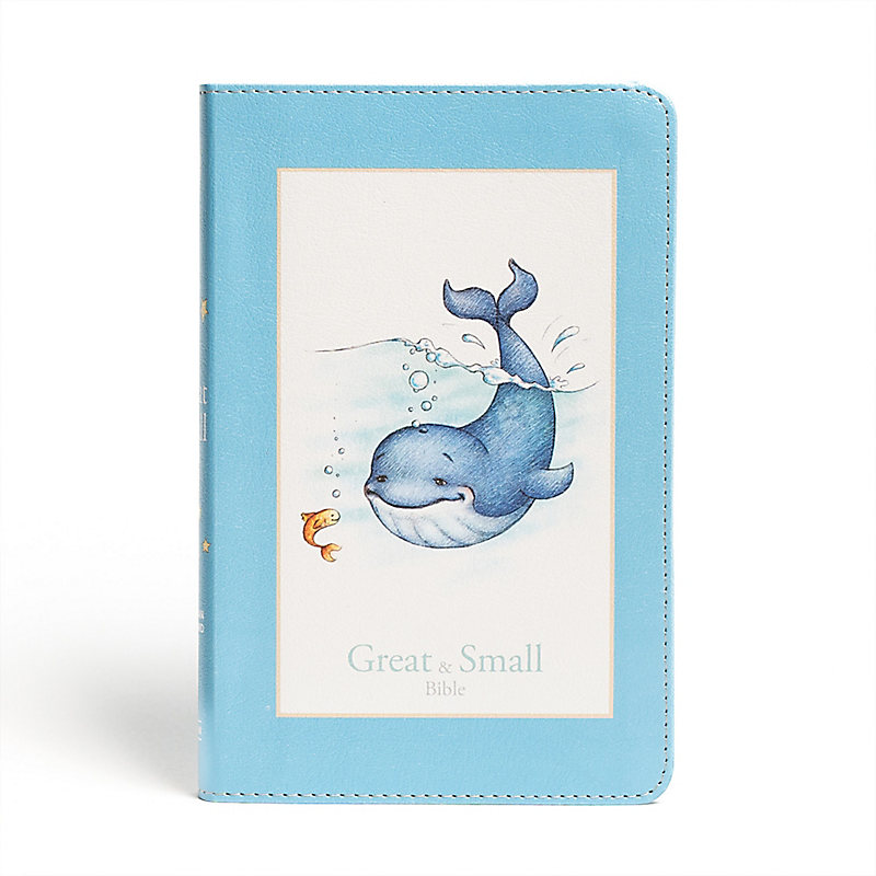 CSB Great and Small Bible, Blue LeatherTouch