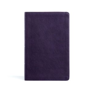 CSB Single-Column Personal Size Bible, Plum LeatherTouch