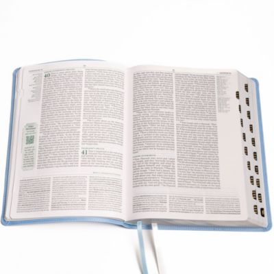 NASB Tony Evans Study Bible, Powder Blue LeatherTouch, Indexed