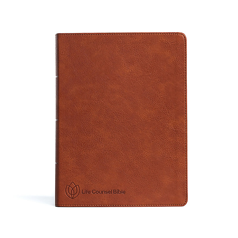 CSB Life Counsel Bible, Burnt Sienna LeatherTouch