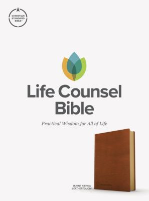CSB Life Counsel Bible, Burnt Sienna LeatherTouch