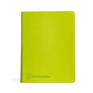 CSB Life Counsel Bible, Apple Green LeatherTouch, Indexed