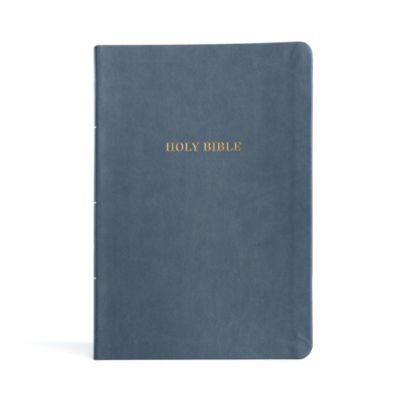 KJV Large Print Thinline Bible, Value Edition, Slate Leathertouch