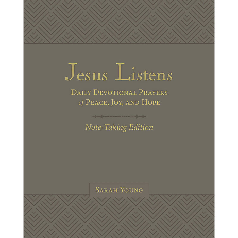 Jesus Listens Note-Taking Edition, Leathersoft, Gray, with full Scriptures