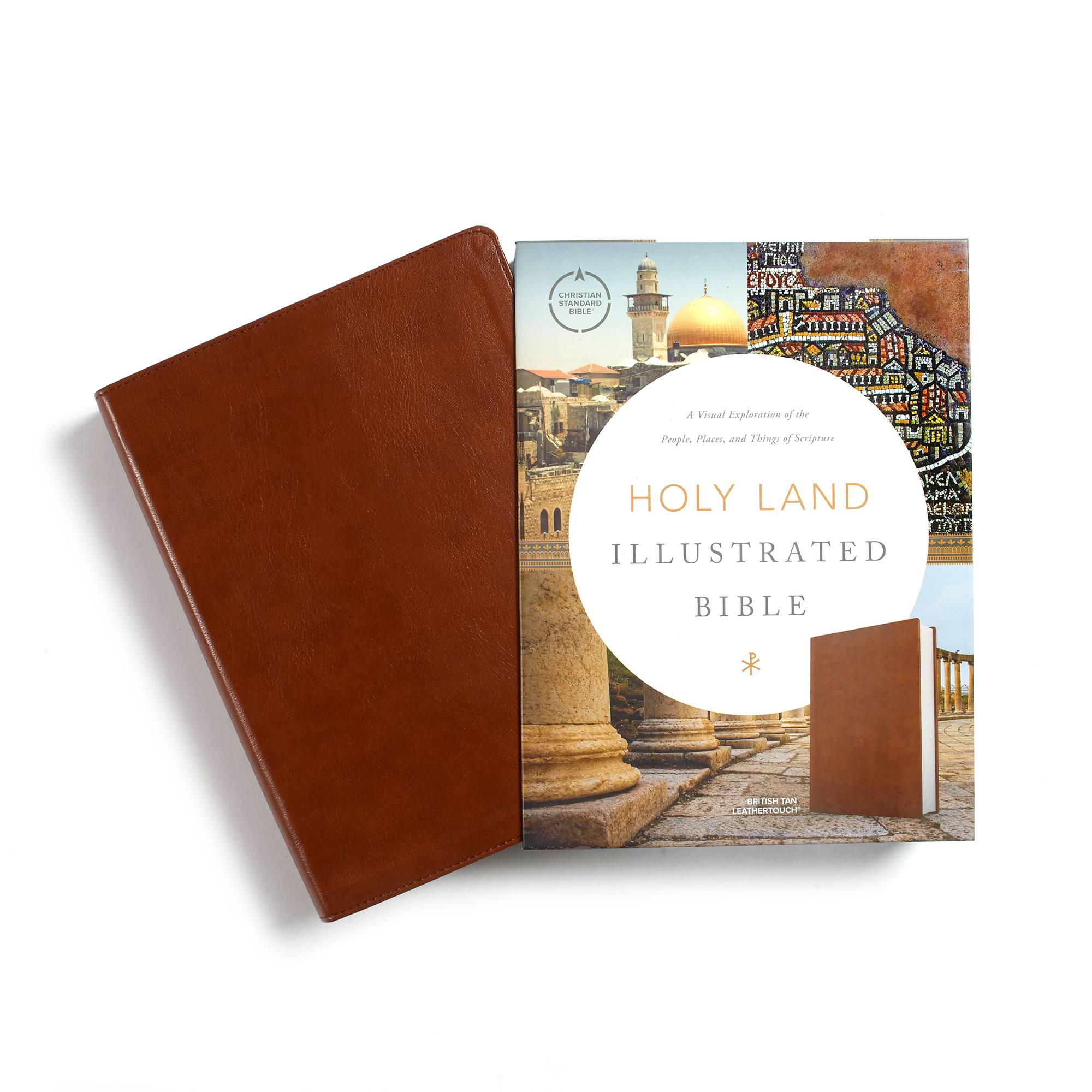 CSB Holy Land Illustrated Bible, Burgundy Leathertouch, Indexed: A Visual Exploration of the People, Places, and Things of Scripture [Book]