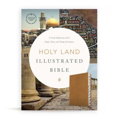 CSB Holy Land Illustrated Bible, Ginger LeatherTouch, Indexed Lifeway