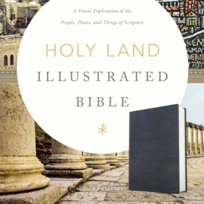 CSB Holy Land Illustrated Bible, Premium Black Genuine Leather