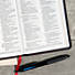 CSB Personal Size Bible, Black Genuine Leather