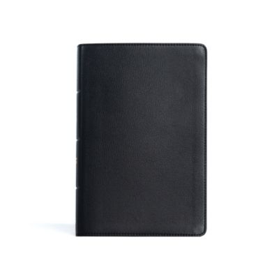 CSB Personal Size Giant Print Bible, Black Genuine Leather, Indexed ...