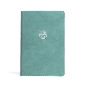 CSB Personal Size Giant Print Bible, Earthen Teal LeatherTouch