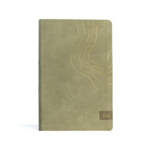 CSB (in)courage Devotional Bible, Sage LeatherTouch, Indexed