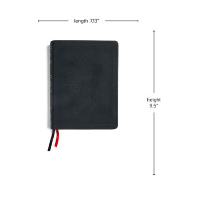 KJV Study Bible, Black Genuine Leather Indexed
