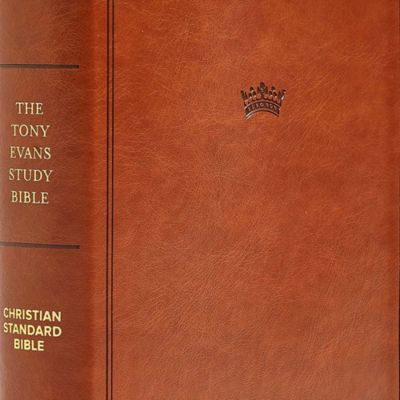 CSB Tony Evans Study Bible, British Tan LeatherTouch, Indexed