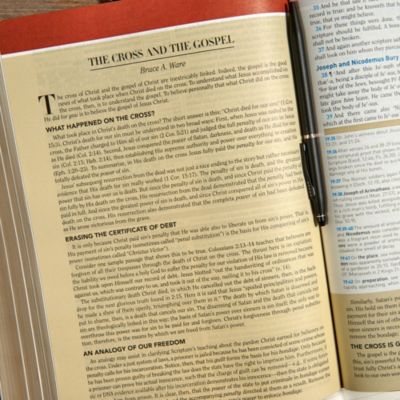 KJV Study Bible Large Print Edition, Saddle Brown LeatherTouch