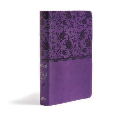 NIV Rainbow Study Bible, Purple LeatherTouch