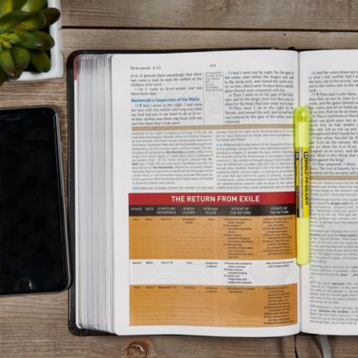 KJV Study Bible, Charcoal LeatherTouch