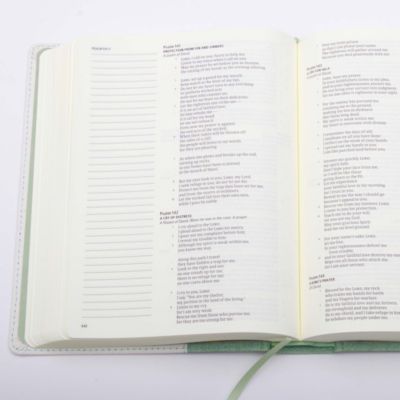 CSB Notetaking Bible, Sage Cloth Over Board