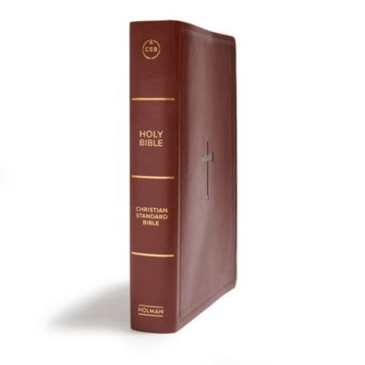 CSB Super Giant Print Reference Bible, Brown LeatherTouch, Indexed