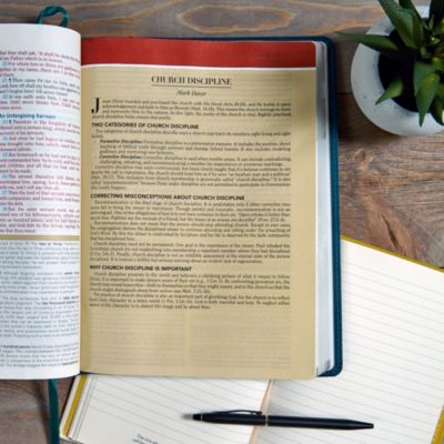 KJV Study Bible Large Print Edition, Dark Teal LeatherTouch