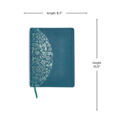 KJV Study Bible Large Print Edition, Dark Teal LeatherTouch
