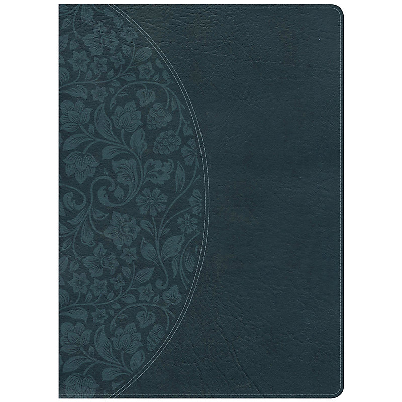 KJV Study Bible Large Print Edition, Dark Teal LeatherTouch, Indexed