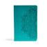 CSB Large Print Personal Size Reference Bible, Teal LeatherTouch, Indexed